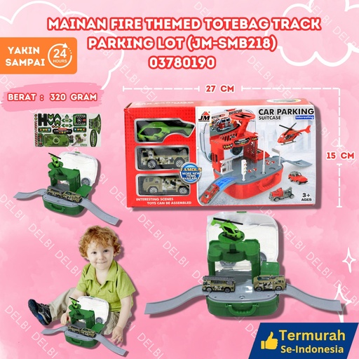 [03780191] (JM-SMB218) MAINAN MILITARY THEME TOTEBAG TRACK PARKING LOT(96PCS (D302) BX96