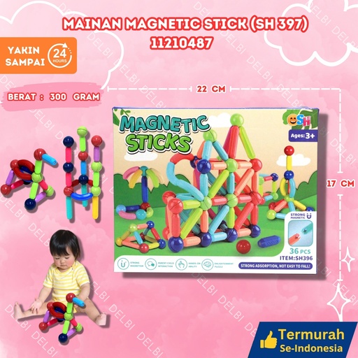 [11210487] (SH 397) MAINAN MAGNETIC STICK 36PCS BX57