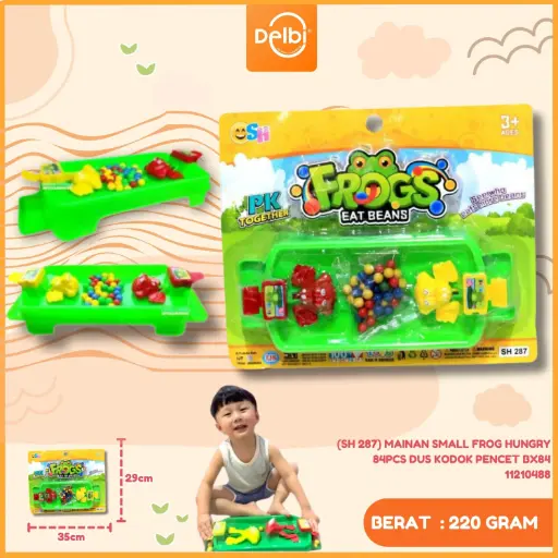 [11210488] (SH 287) MAINAN SMALL FROG HUNGRY 84PCS DUS KODOK PENCET BX84
