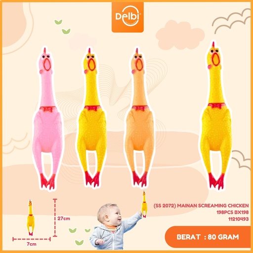 [11210493] (SS 2072) MAINAN SCREAMING CHICKEN 198PCS BX198