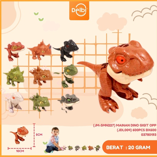 [03780193] (JM-SMN227) MAINAN DINO GIGIT OPP (JDL004) 600PCS BX600