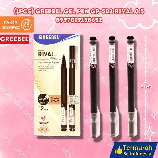 [8997019138652] (1PCS) GREEBEL GEL PEN GP-502 RIVAL 0.5 BX1728