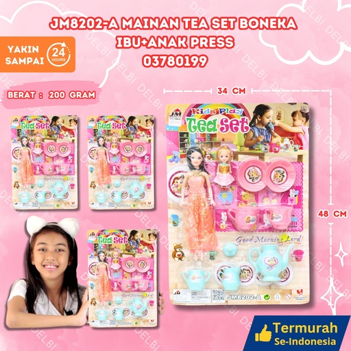 [03780199] JM8202-A MAINAN TEA SET BONEKA IBU+ANAK PRESS