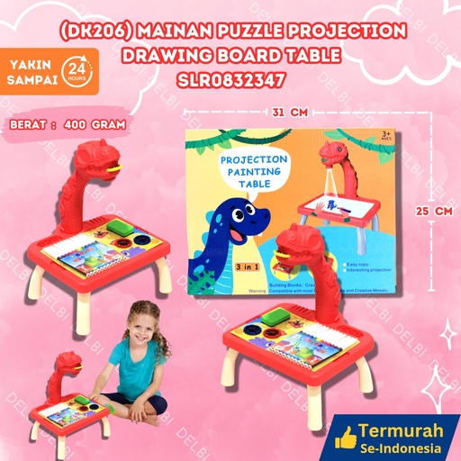 [SLR0832347] (DK206) MAINAN PUZZLE PROJECTION DRAWING BOARD TABLE 96PCS BX96