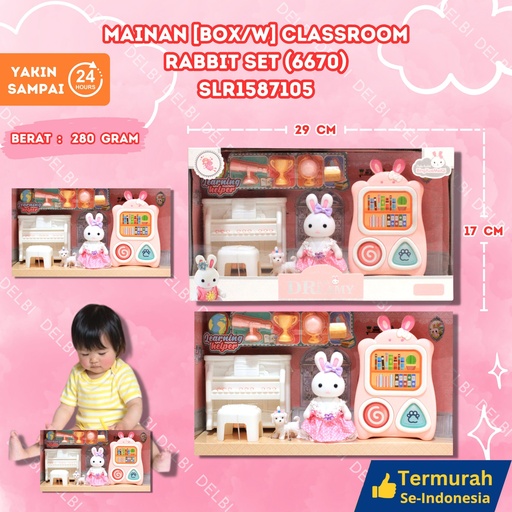 [SLR1587105] (6670) [BOX/W] CLASSROOM RABBIT SET 48PCS BX48
