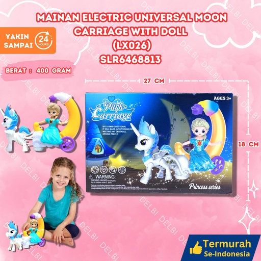[SLR6468813] (LX026) MAINAN ELECTRIC UNIVERSAL MOON CARRIAGE WITH DOLL 60PCS BX60