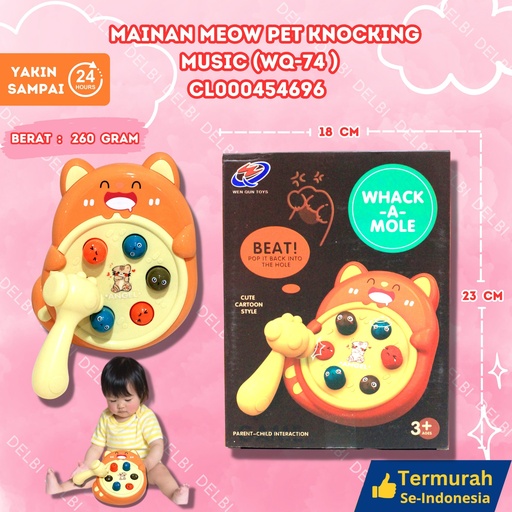 [CL000454696] (WQ-74 ) MAINAN MEOW PET KNOCKING MUSIC 96PCS BX96