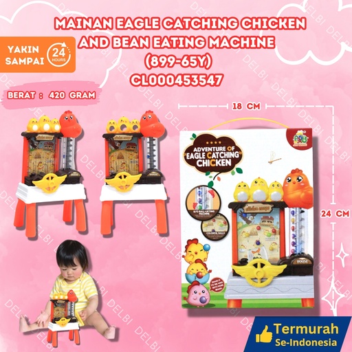 [CL000453547] (899-65Y) MAINAN EAGLE CATCHING CHICKEN AN D BEAN EATING MACHINE 60PCS BX60