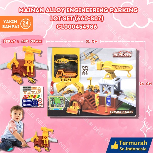 [CL000454986] (660-S07) MAINAN ALLOY ENGINEERING PARKING LOT SET 48PCS BX48