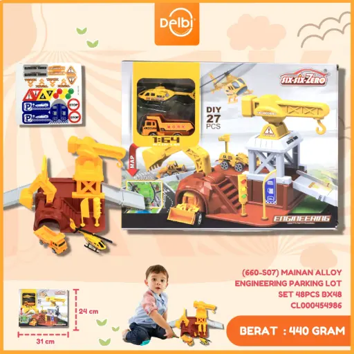 [CL000454986] (660-S07) MAINAN ALLOY ENGINEERING PARKING LOT SET 48PCS BX48