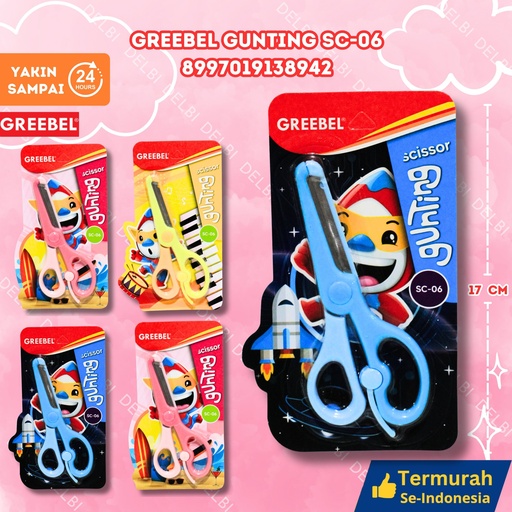 [8997019138942] GREEBEL GUNTING SC-06 SEKOLAH GANTUNG PEMOTONG KERTAS BX432