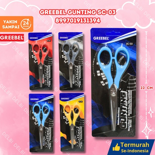 [8997019131394] GREEBEL GUNTING SC-03 SEKOLAH GANTUNG PEMOTONG KERTAS BESAR BX288