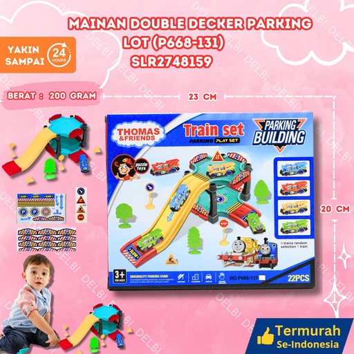 [SLR2748159] (P668-131) MAINAN DOUBLE DECKER PARKING LOT 96PCS MOBIL KECIL ARENA BX96