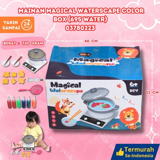 [03780223] (695 WATER) MAINAN MAGICAL WATERSCAPE COLOR BOX 24PCS DIY MELUKIS MEWARNAI DUS BX24