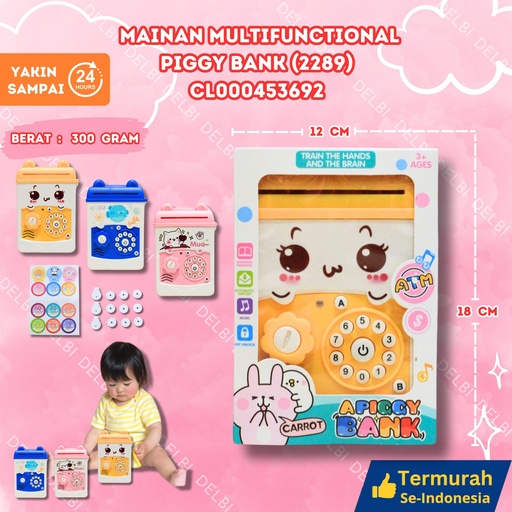 [CL000453692] (2289) MAINAN MULTIFUNCTIONAL PIGGY BANK 72PCS CELENGAN ATM BRANGKAS MENABUNG BX72