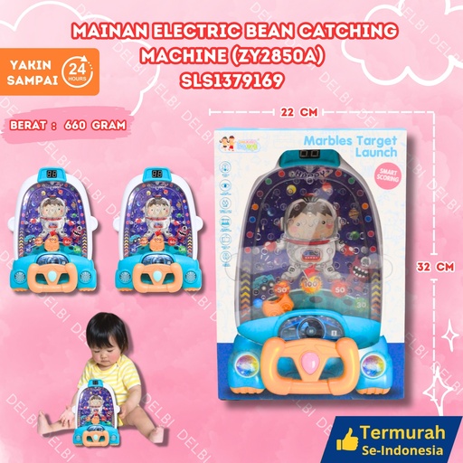 [SLS1379169] (ZY2850A) MAINAN ELECTRIC BEAN CATCHING MACHINE 24PCS BESAR BOLA ARENA MOBIL SETIR DUS BX24