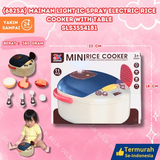 [SLS3554181] (6825A) MAINAN LIGHT IC SPRAY ELECTRIC RICE COOKER WITH TABLE BATERAI MEMASAK COOKING BX80