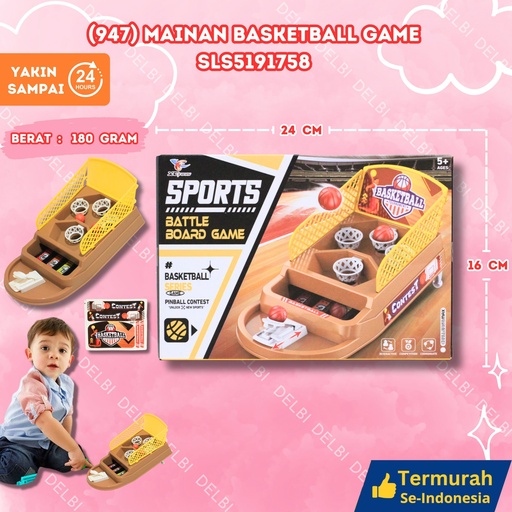 [SLS5191758] (947) MAINAN BASKETBALL GAME BOLA ARENA BASKET PAPAN BX144