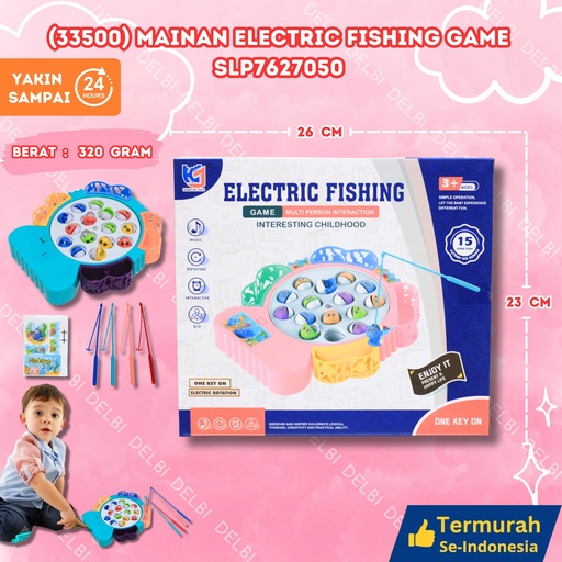 [SLP7627050] (33500) MAINAN ELECTRIC FISHING GAME FISIHNG MEMANCING PANCINGAN IKAN FISH BX60