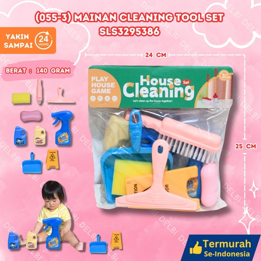 [SLS3295386] (055-3) MAINAN CLEANING TOOL SET KEBERSIHAN RUMAH TANGGA PRABOT BX108