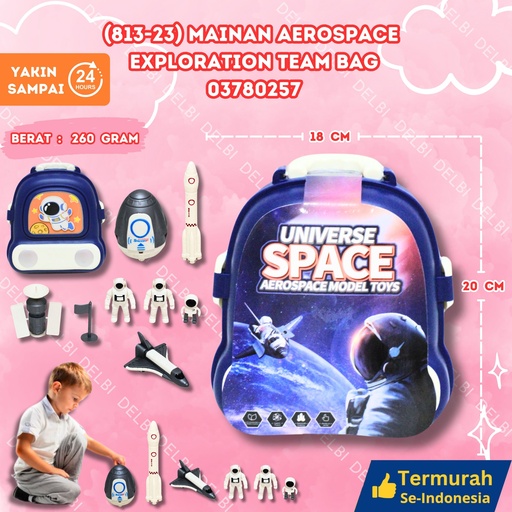 [03780257] (813-23) MAINAN AEROSPACE EXPLORATION TEAM BAG 60PCS PESAWAT LUAR ANGKASA BX60