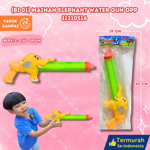 [11210516] (BI 01) MAINAN ELEPHANT WATER GUN OPP 84PCS TEMBAK AIR PISTOL BX84