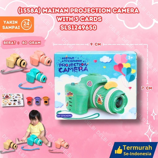 [SLS1249650] (1558A) MAINAN PROJECTION CAMERA WITH 3 CARDS KAMERA FOTO BX360
