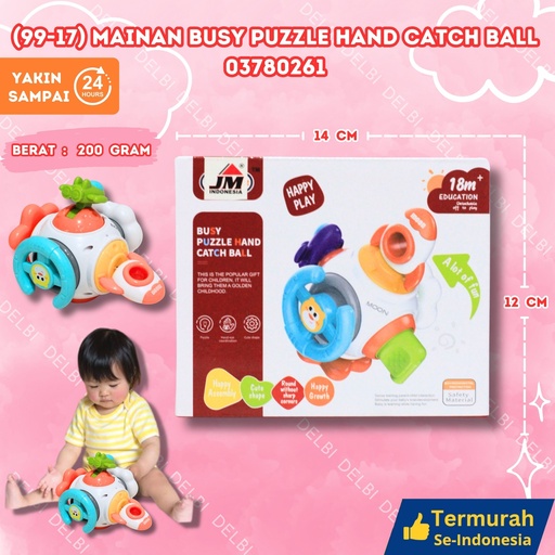 [03780261] (99-17) MAINAN BUSY PUZZLE HAND CATCH BALL ISI 120 BOLA SETIR CATCHER BX120