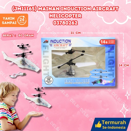 [03780262] (JM11165) MAINAN INDUCTION AIRCRAFT HELICOPTER 120PCS LAMPU TRANSPARENT BX120