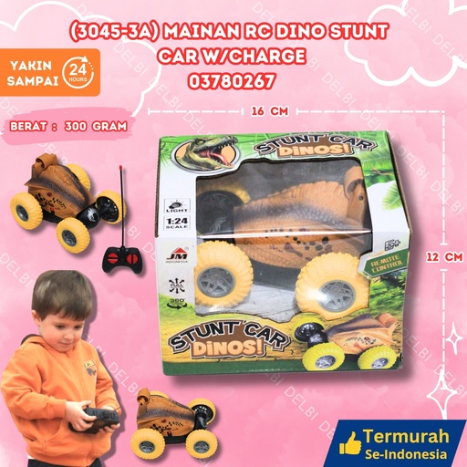 [03780267] (JM22073) MAINAN RC DINO STUNT CAR W/CHARGE ISI 72PCS MOBIL REMOTE DINOSAUR CHARGE BX72