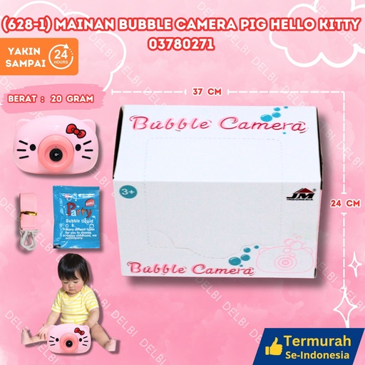 [03780271] (628-1) MAINAN BUBBLE CAMERA PIG HELLOKITTY ISI 120PCS BUSA HELLO KITTY BX120