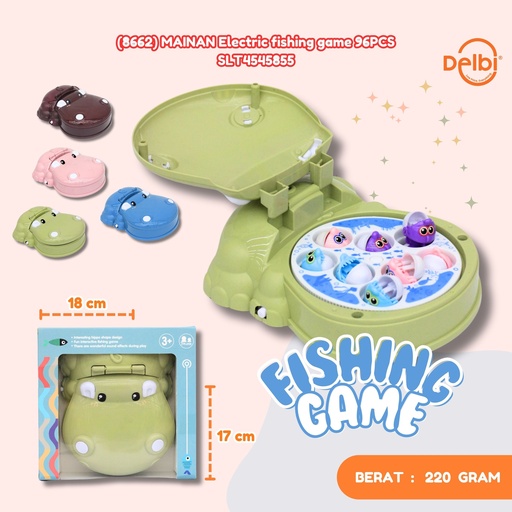 [SLT4545855] (8662) MAINAN Electric fishing game 96PCS PANCING PANCINGAN BX96