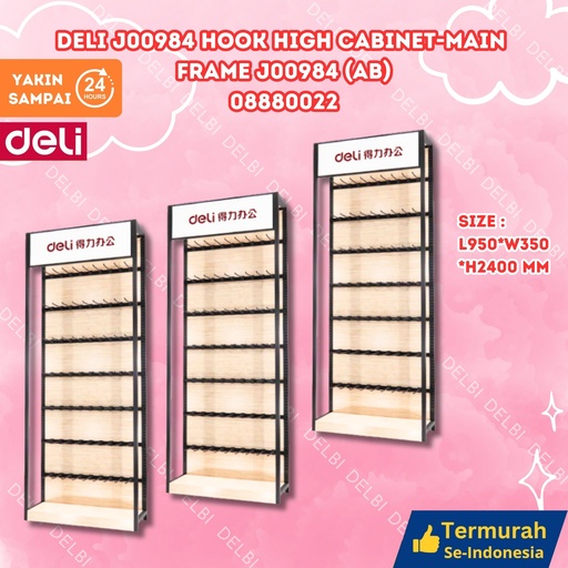 [08880022] DELI J00984 hook high cabinet-main frame (AB) RAK SHELF DISPLAY