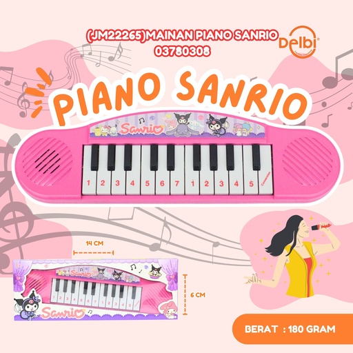 [03780308] (JM22265) MAINAN PIANO SANRIO ALAT MUSIK BX240