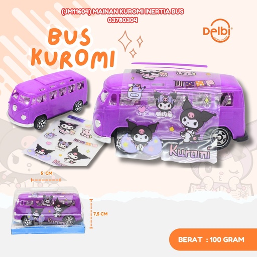 [03780304] (JM11604) MAINAN KUROMI INERTIA BUS KARAKTER MOBIL BX240