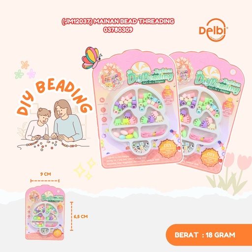 [03780309] (JM12037) MAINAN BEAD THREADING GELANG DIY ANAK PEREMPUAN KREASI BX672