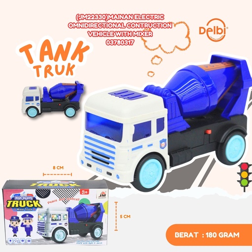 [03780317] (JM22330) MAINAN ELECTRIC OMNIDIRECTIONAL CONSTRUCTION VEHICLE WITH MIXER MOBIL KONTRUKSI FIRE PROYEK BX108