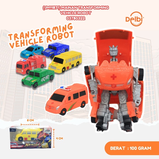 [03780322] (JM11871) MAINAN TRANSFORMING VEHICLE ROBOT MOBIL BERUBAH BX120