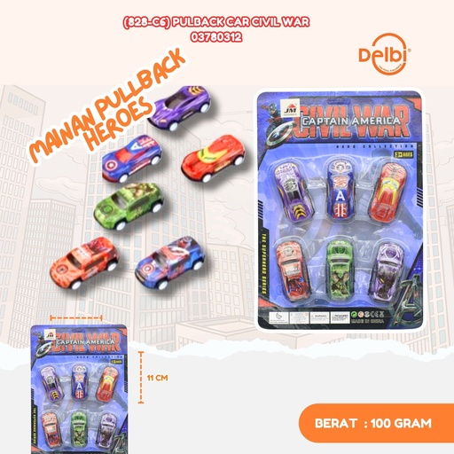 [03780312] (828-C6) MAINAN ALLOY PULLBACK CAR MOBIL KECIL BX336