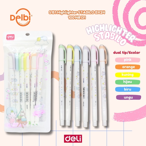 [100148131] DELI S151 Highlighter STABILO BX24