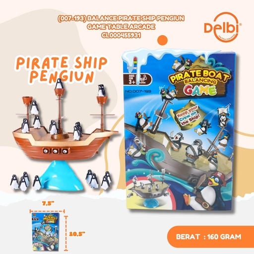 [CL000455931] (007-193) BALANCE PIRATE SHIP PENGIUN GAME TABLE ARCADE