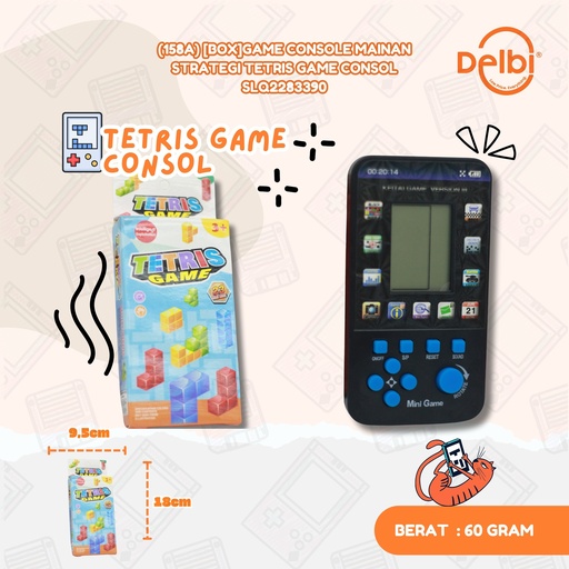 [SLQ2283390] (158A) [BOX]GAME CONSOLE MAINAN STRATEGI TETRIS GAME CONSOL