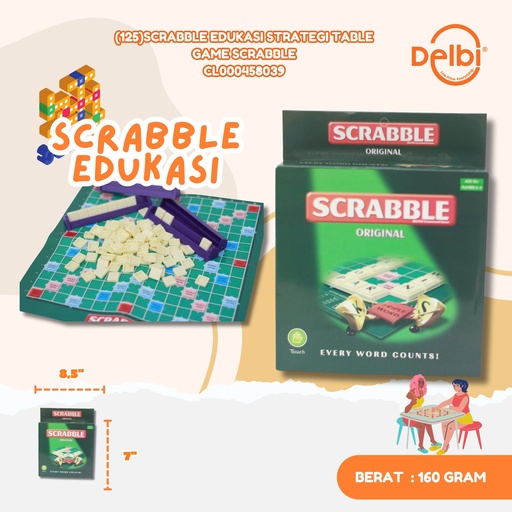 [CL000458039] (125)SCRABBLE EDUKASI STRATEGI TABLE GAME SCRABBLE