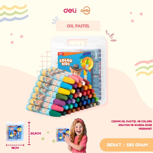 [140006457] C20144 OIL PASTEL 48 COLORS KRAYON 48 WARNA BX6