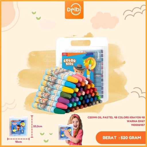 [140006457] C20144 OIL PASTEL 48 COLORS KRAYON 48 WARNA BX6