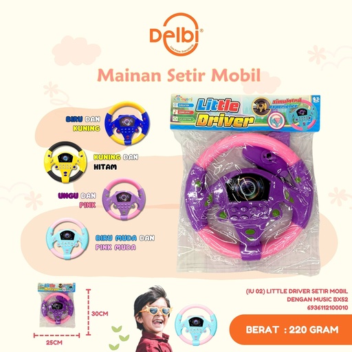 [6936112100010] (IU 02) LITTLE DRIVER SETIR MOBIL DENGAN MUSIC BX52