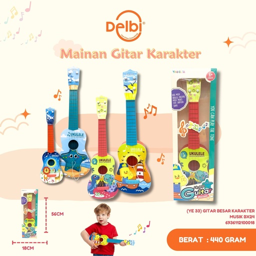 [6936112100018] (YE 33) GITAR BESAR KARAKTER MUSIK BX24