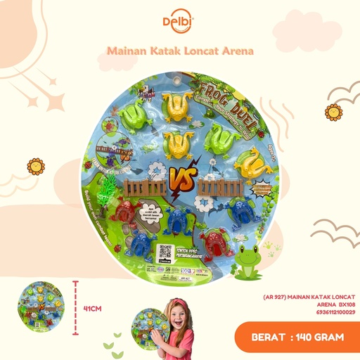 [6936112100029] (AR 927) MAINAN KATAK LONCAT ARENA  BX108