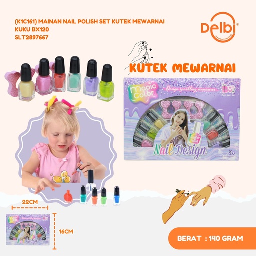 [SLT2897667] (K1C161) MAINAN NAIL POLISH SET KUTEK MEWARNAI KUKU BX120 