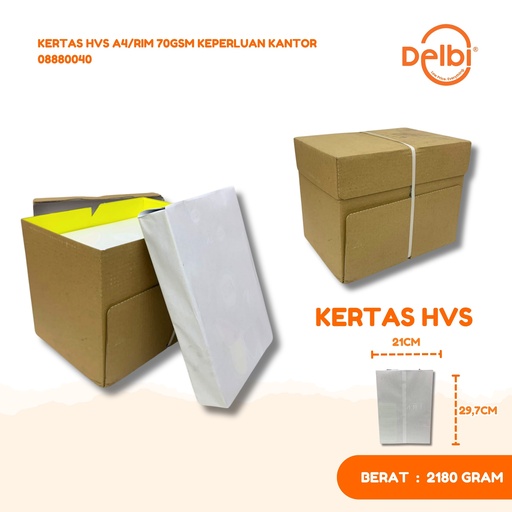 [08880040] KERTAS HVS A4/RIM 70GSM 